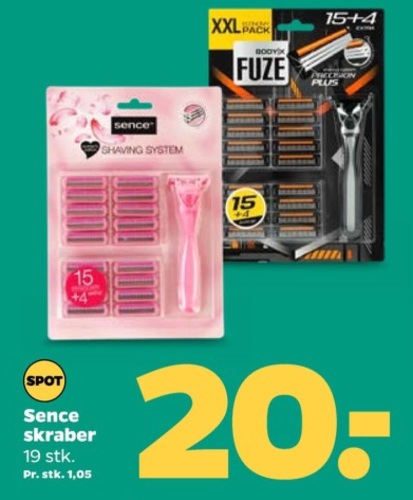 Sence beauty, Engangsskraber