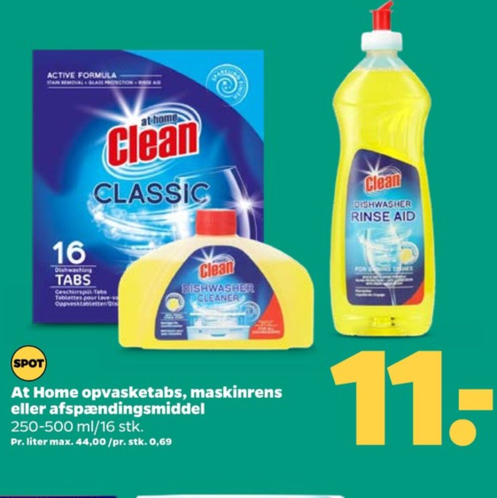 at home CLEAN, Maskinopvask-tabs