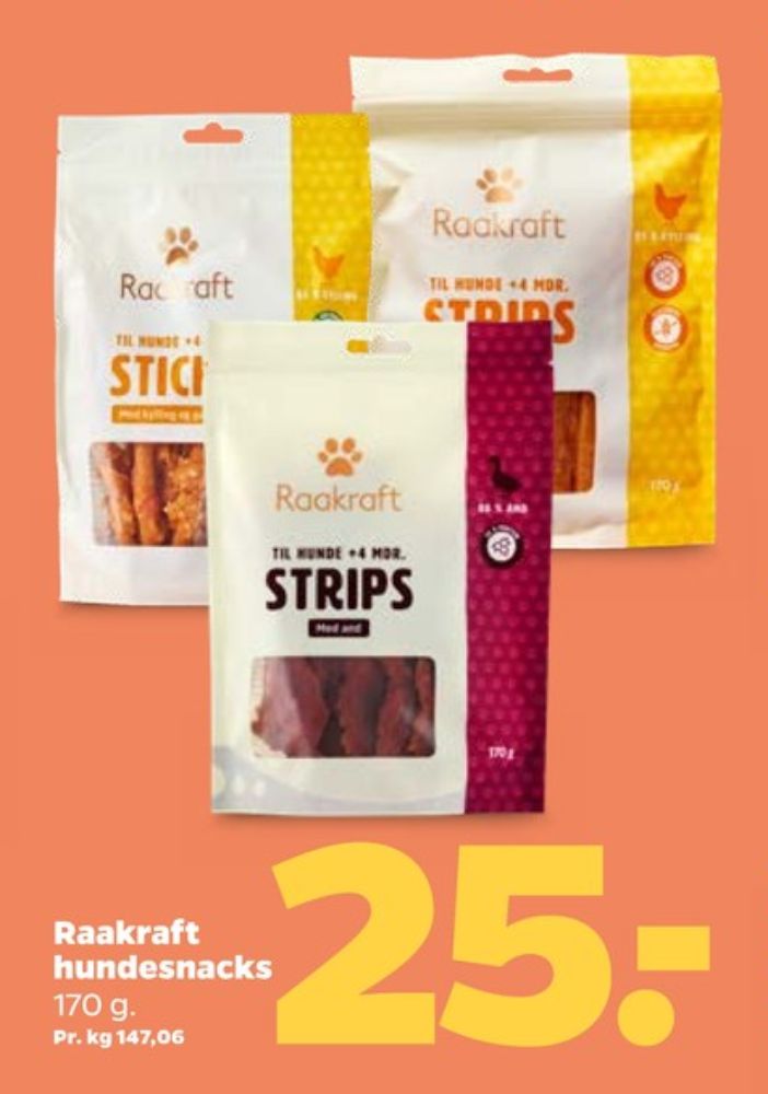 Raakraft, Hundesnacks