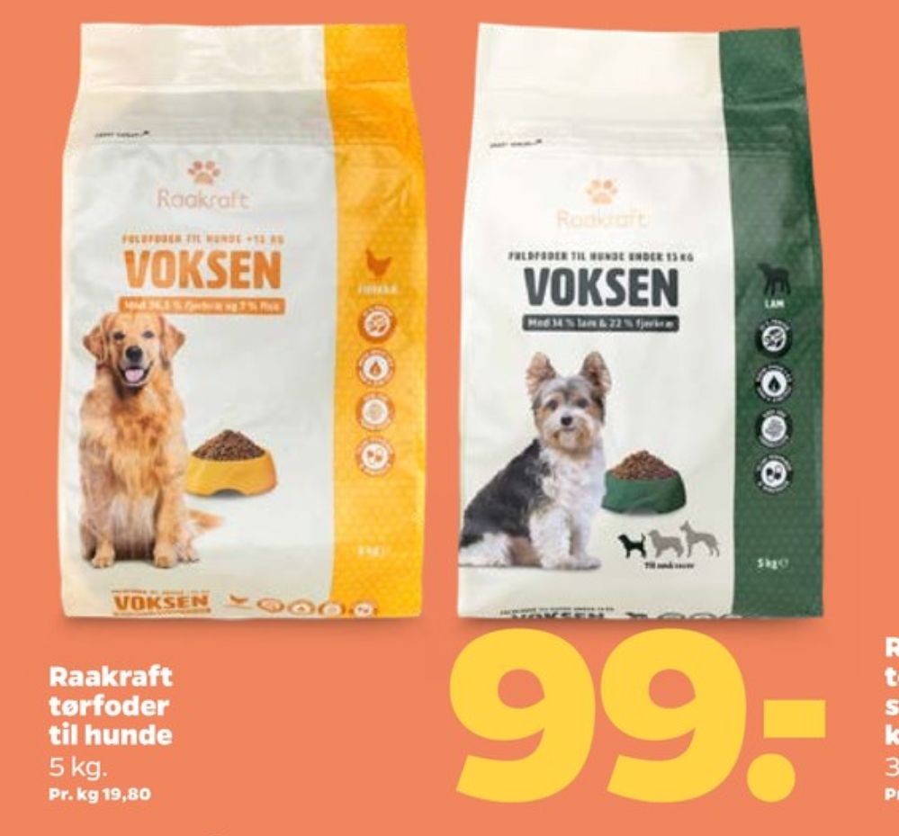 Raakraft, Hundefoder