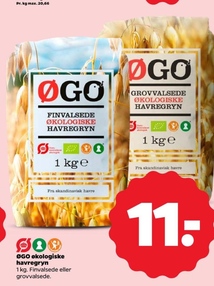 ØGO, Grovvalsede Havregryn