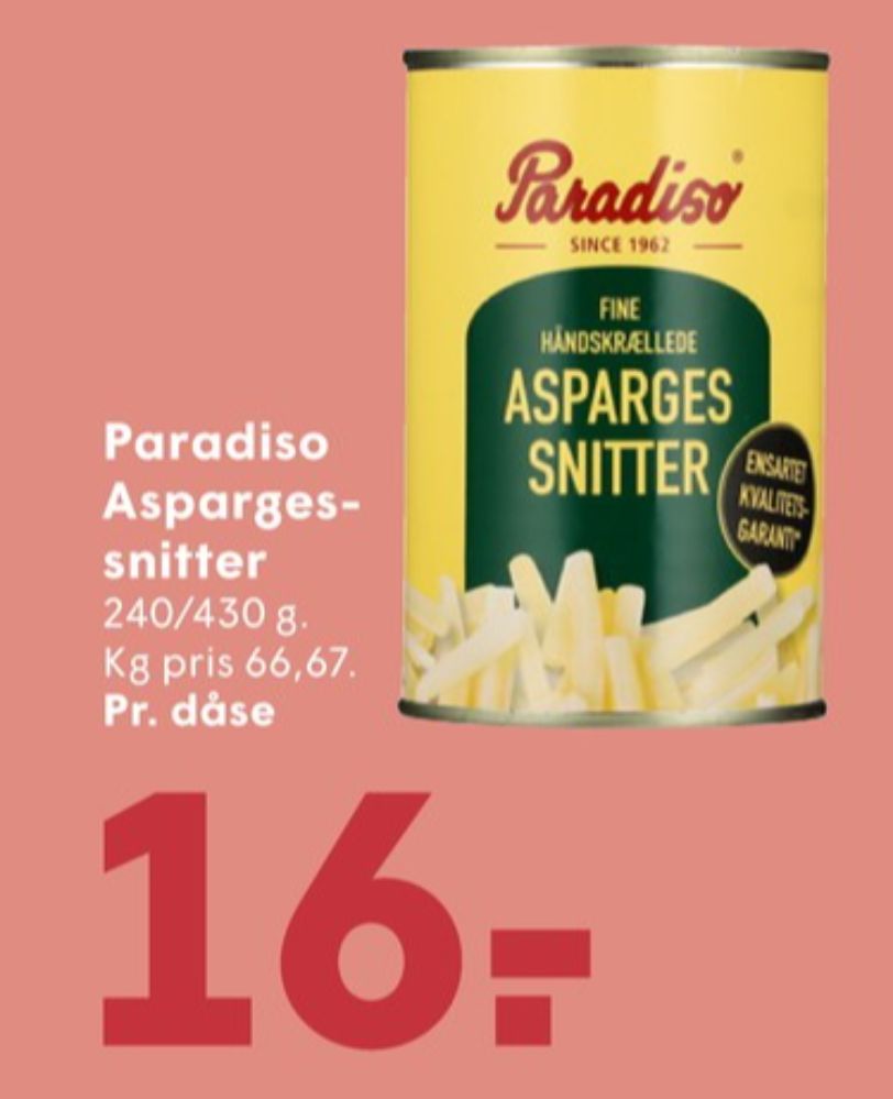 Paradiso, Asparges
