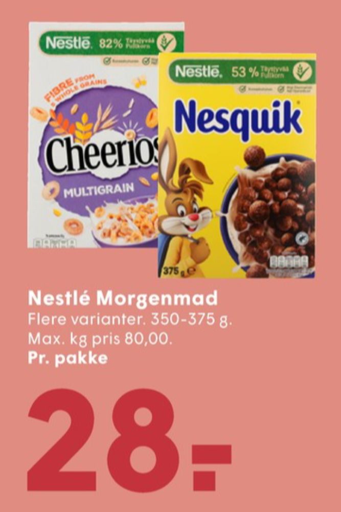 Nestlé Nesquik, Morgenmadsprodukt