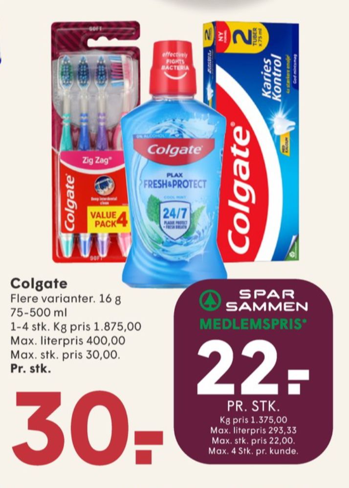 Colgate, Tandbørste