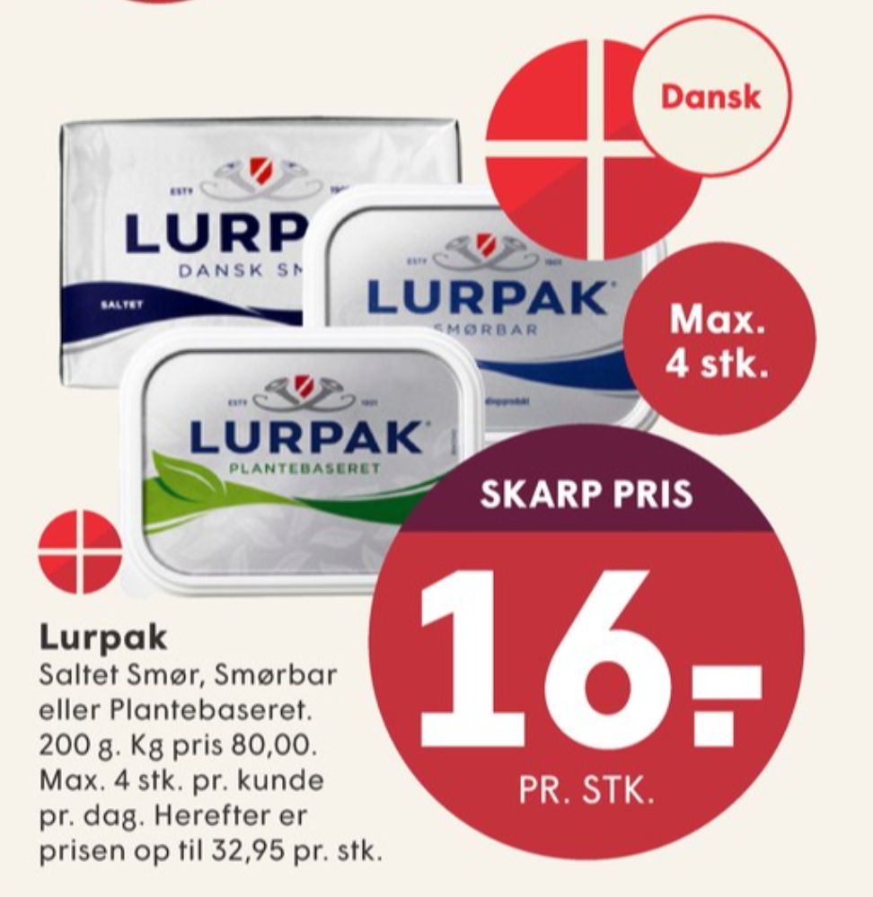 Lurpak, Smørbar