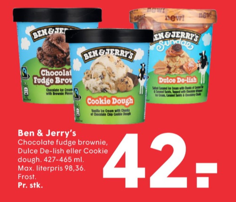 Frisko Ben & Jerry's, Sundae Dulce De-Lish is