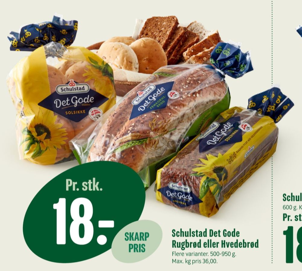 Schulstad Det Gode, Solsikkerugbrød