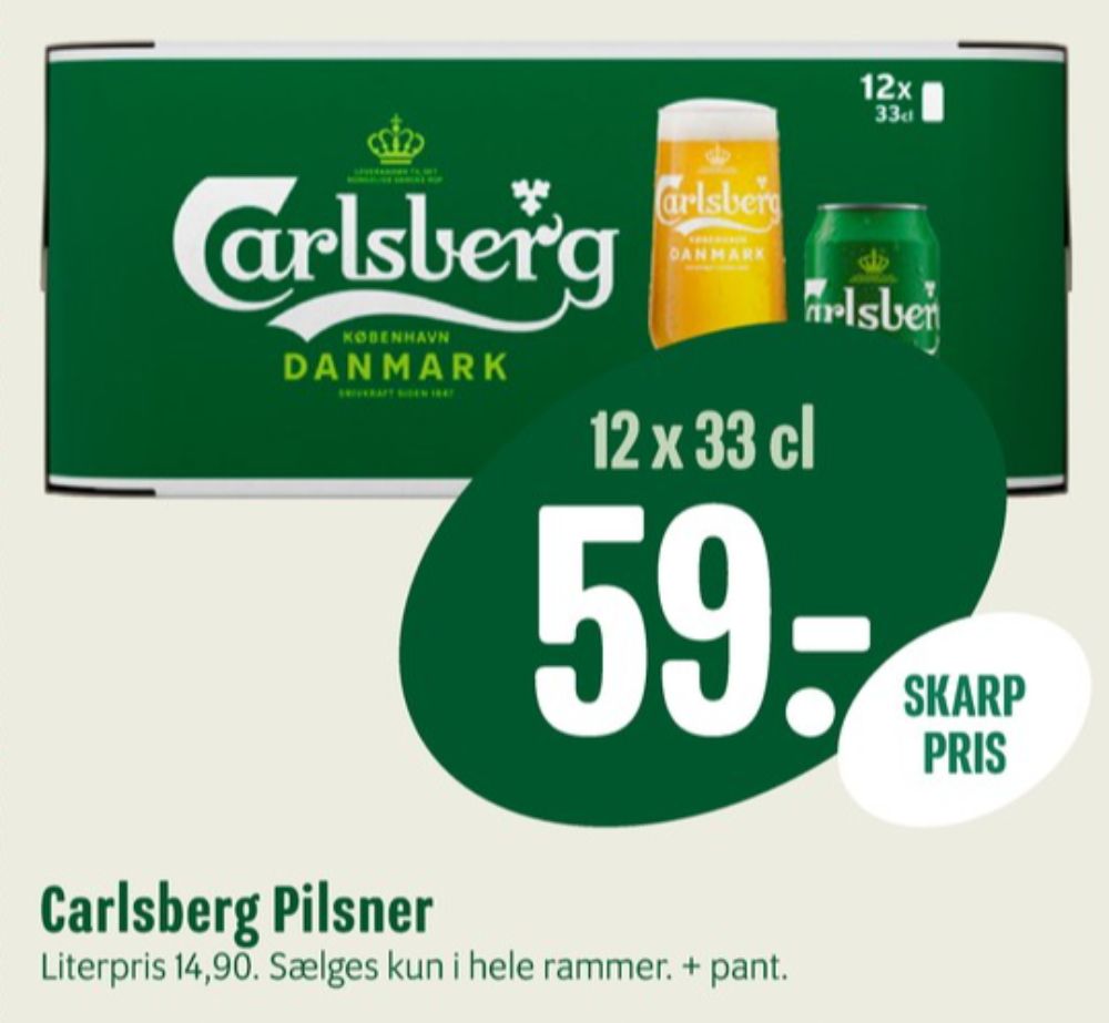 Carlsberg Pilsner, Øl 12 pk.