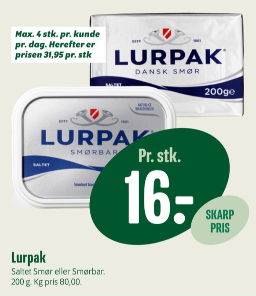 Lurpak, Smørbar