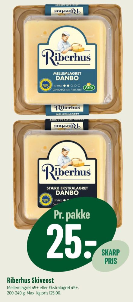 Riberhus, Skiveost Danbo Stærk Ekstralagret