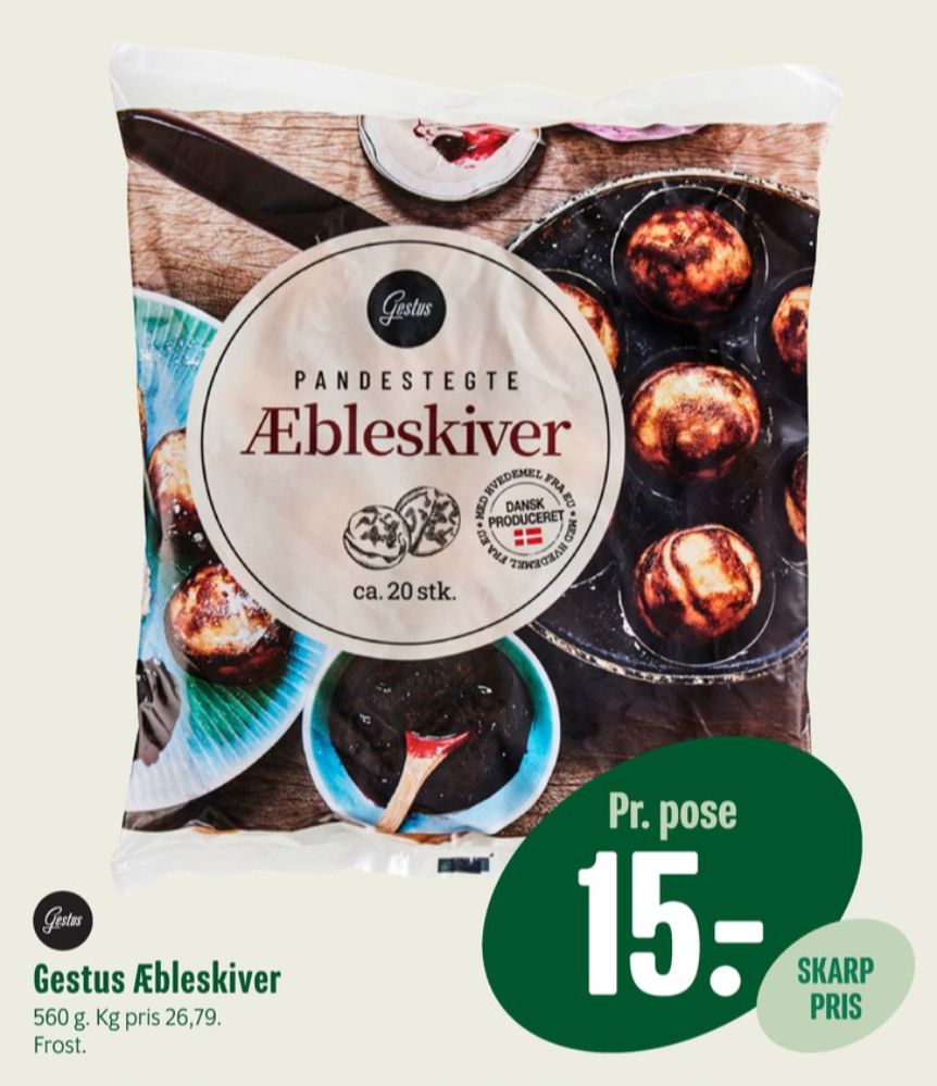 Gestus, Æbleskiver