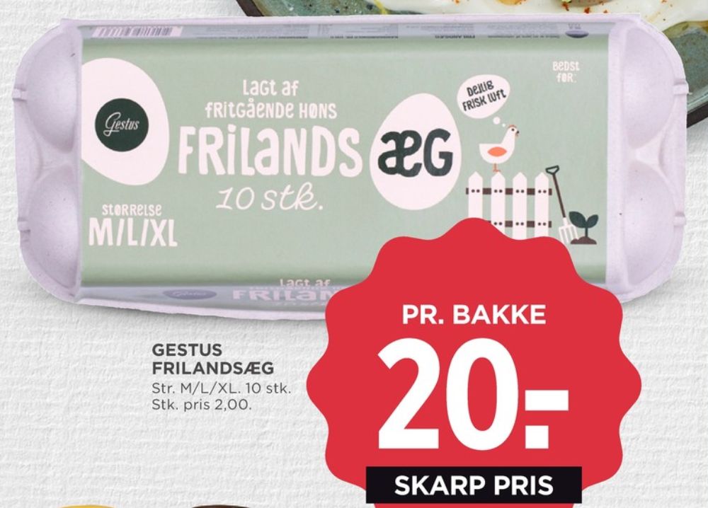 Gestus, Frilandsæg M/L/XL