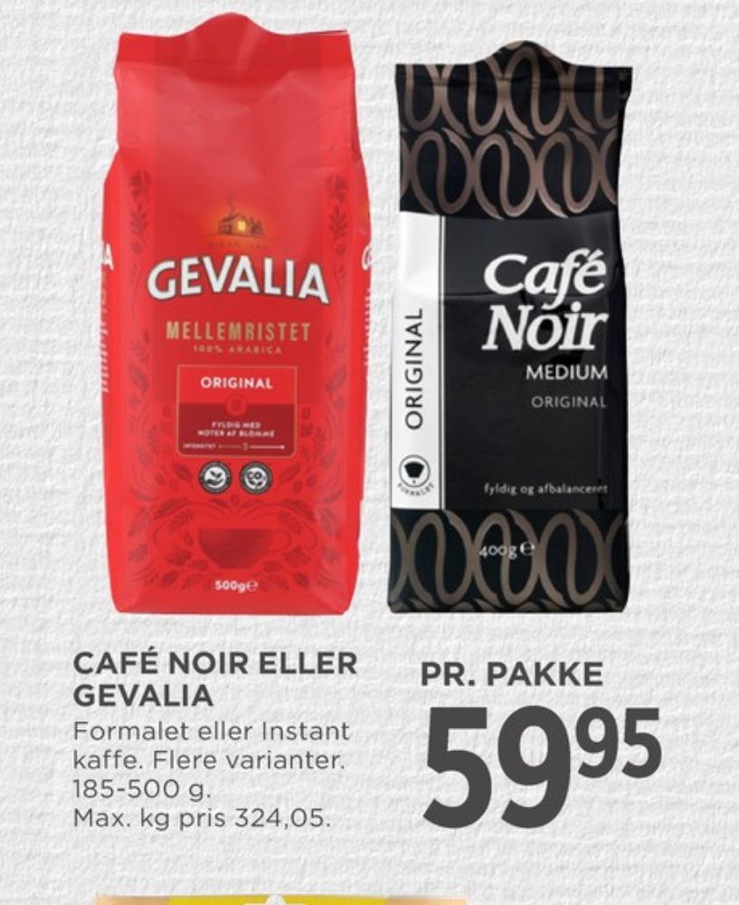 Gevalia Original, Kaffe Formalet