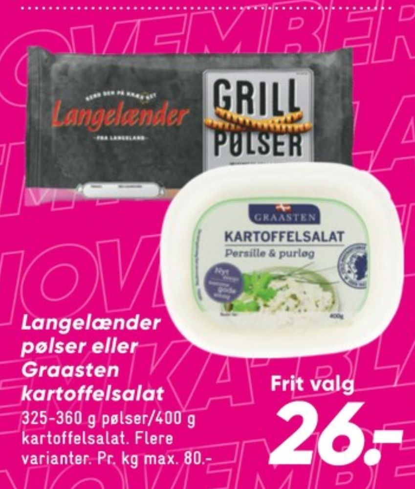 Langelænder, Grillpølser