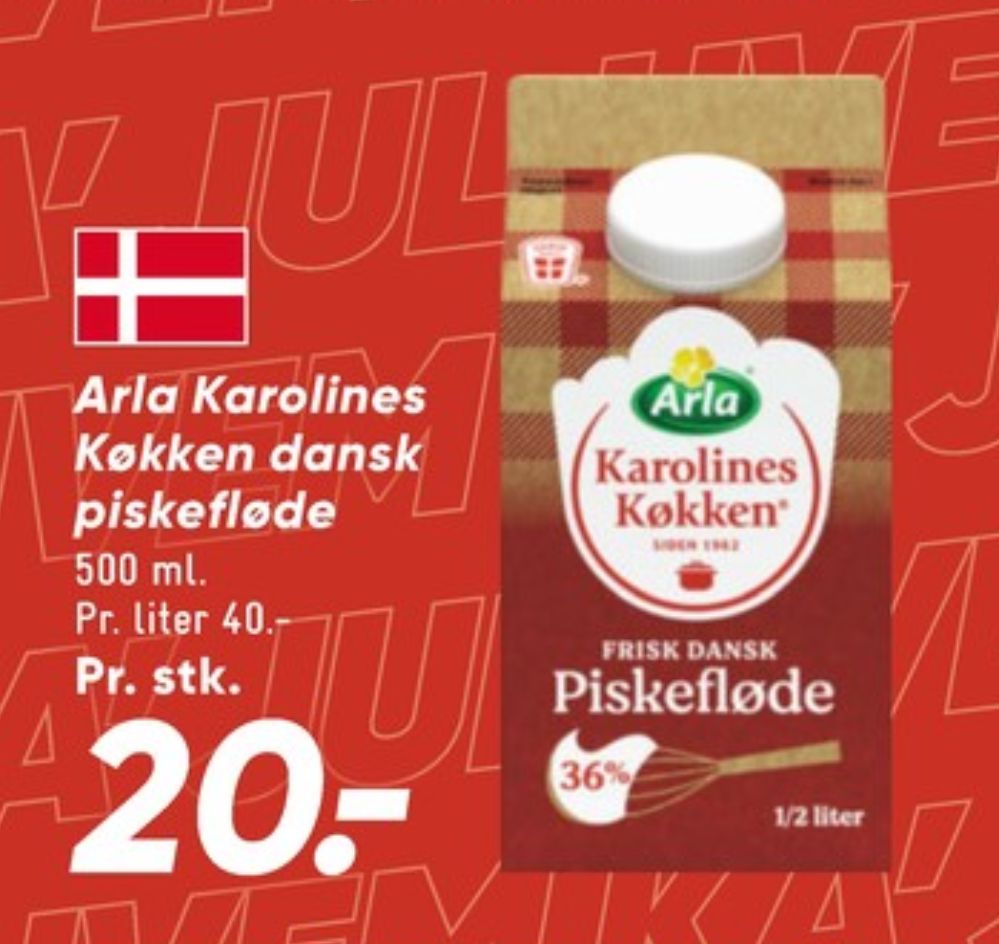 Karolines, Piskefløde 36%