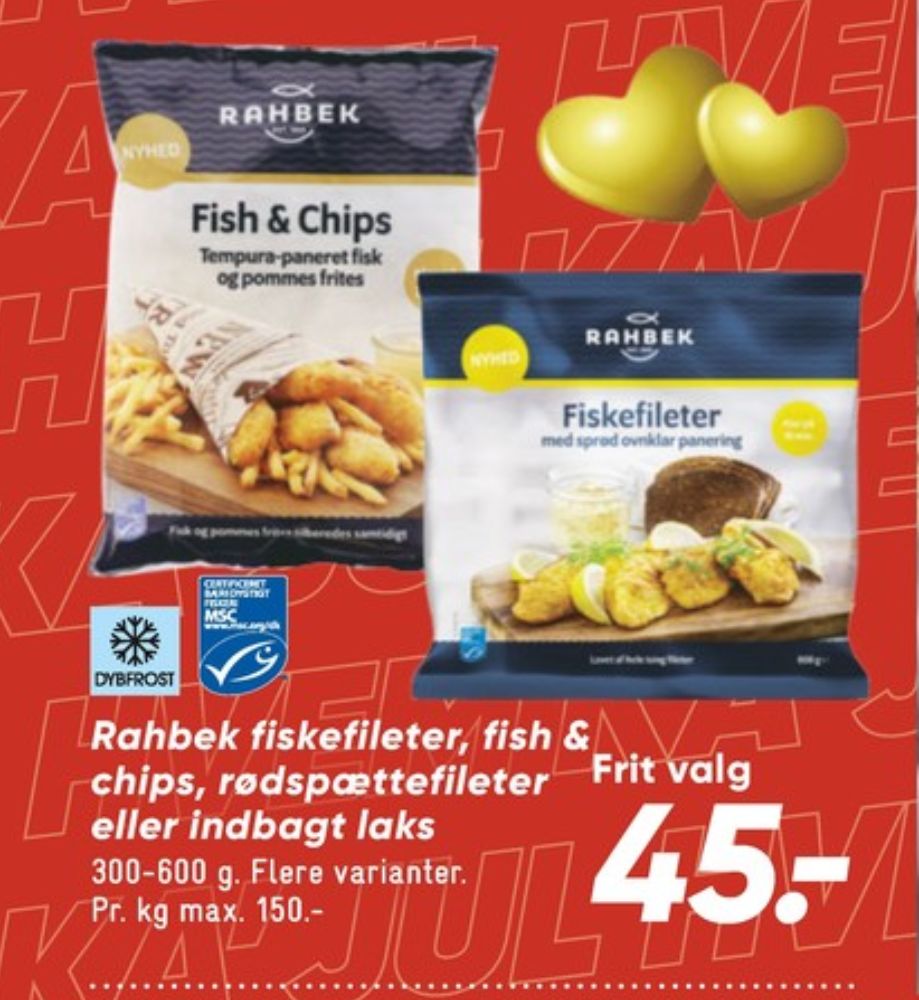 Rahbek, Fiskefileter