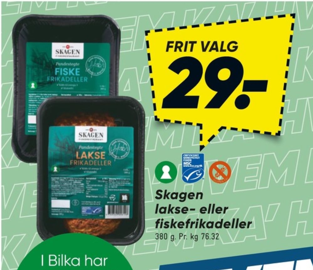 Skagen Fiskerestaurant, Fiskefrikadeller