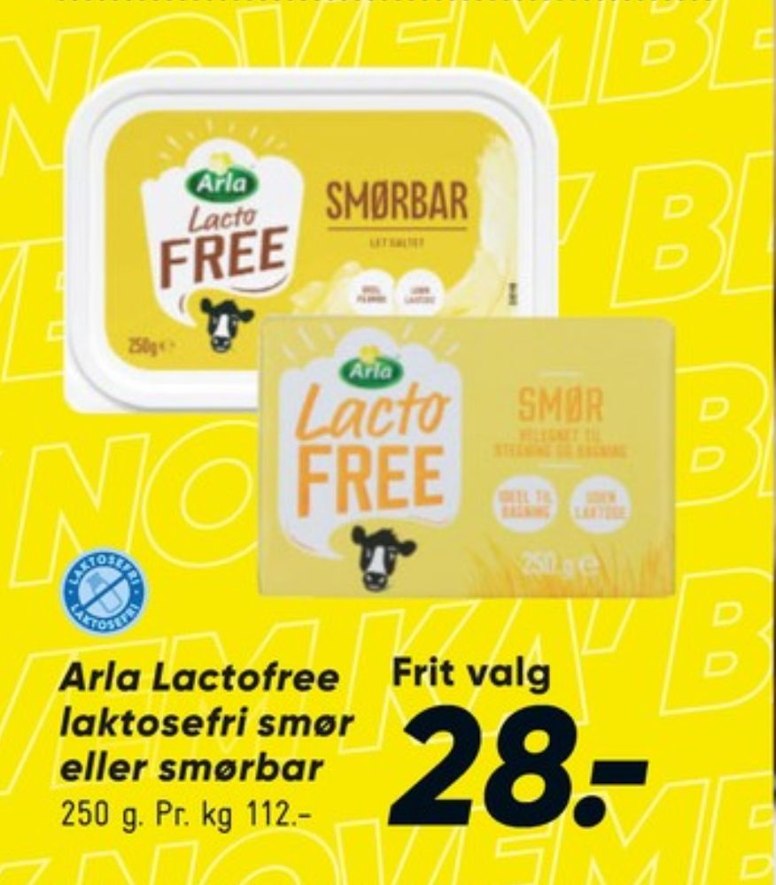 Arla Lacto FREE, Smørbar