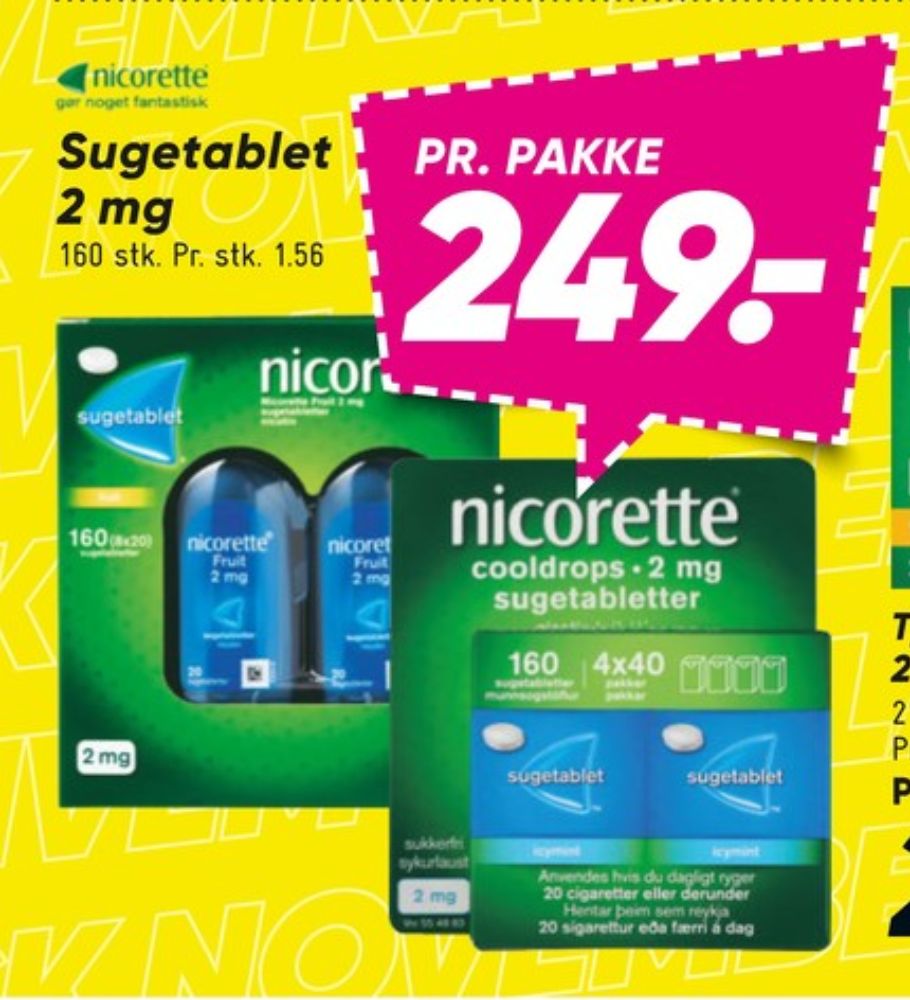 Nicorette, Nikotintyggegummi