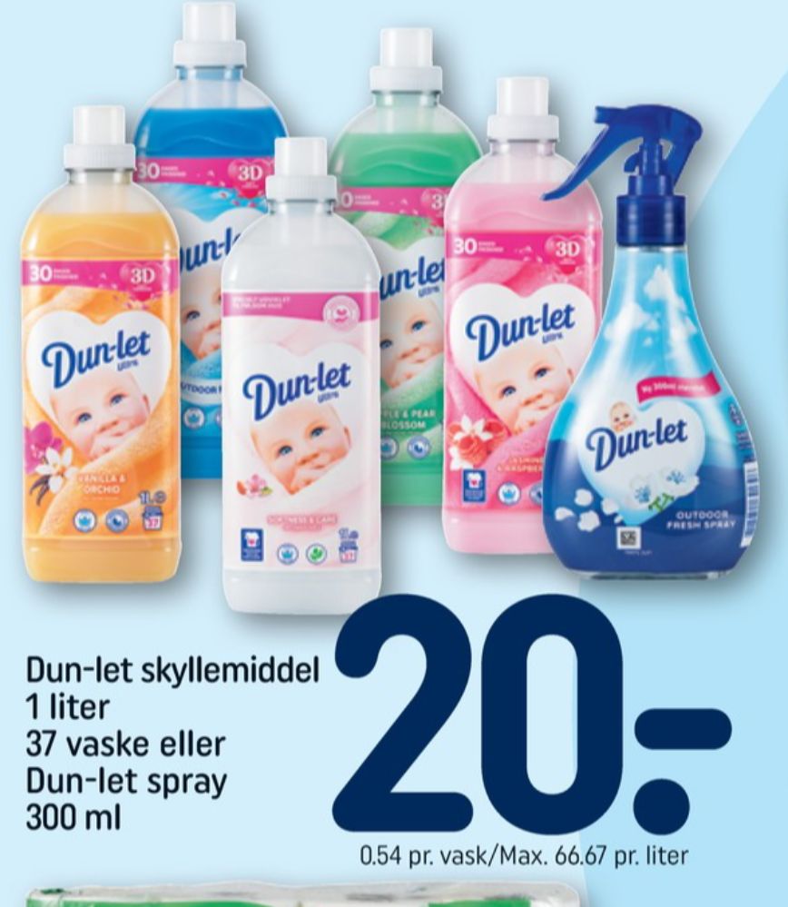 Dun-let, Skyllemiddel