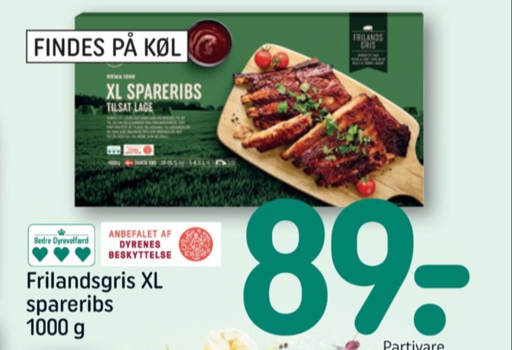 Rema 1000, Spareribs