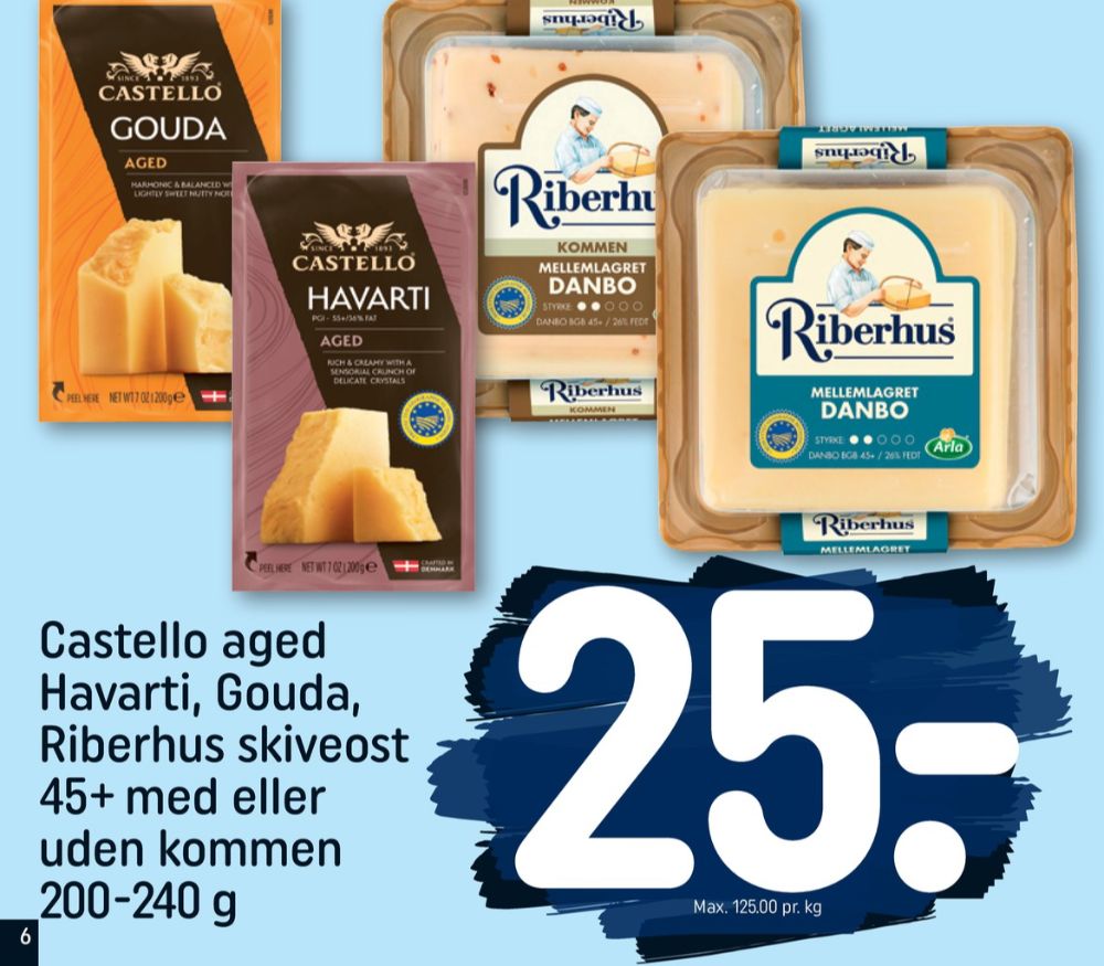 Riberhus, Skiveost Danbo Mellemlagret Kommen