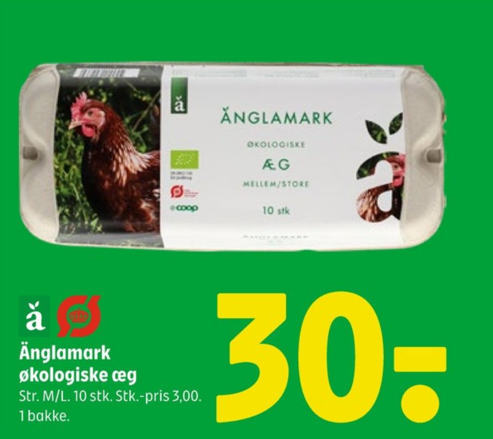 Änglamark, Økologiske æg M/L