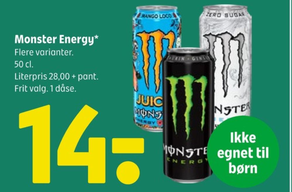 Monster Energy, Energidrik