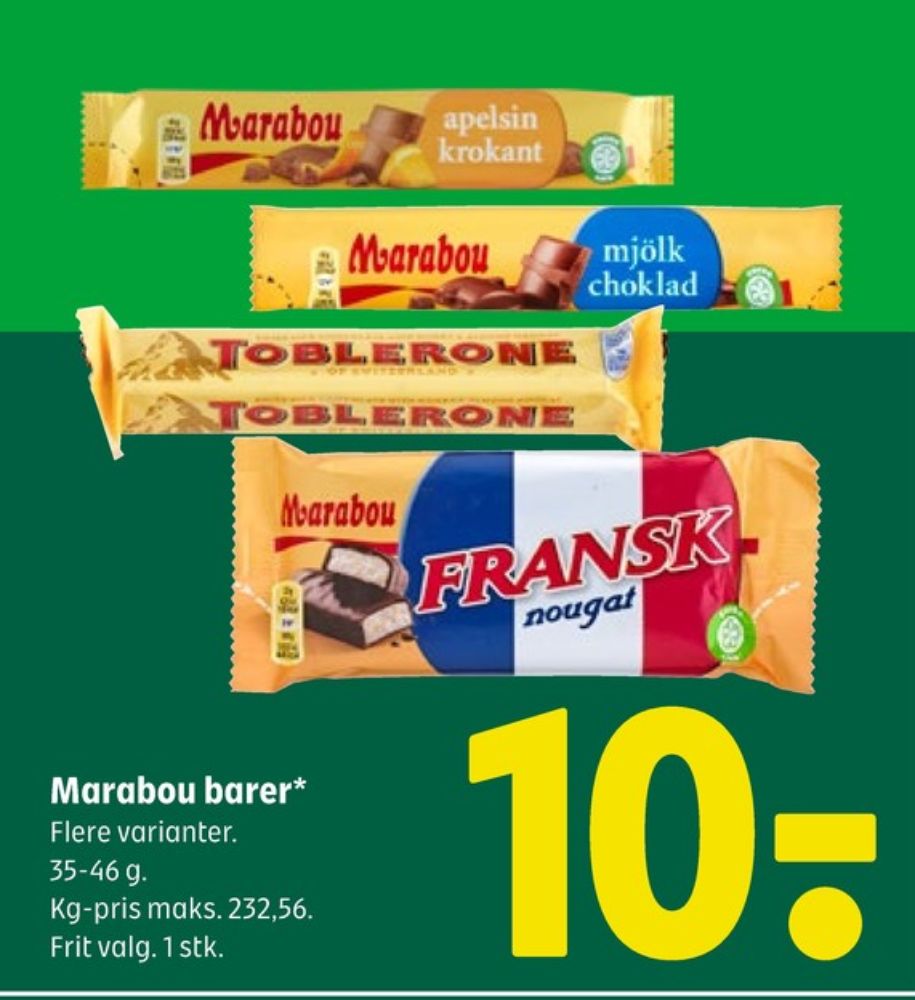 Toblerone, Chokolade