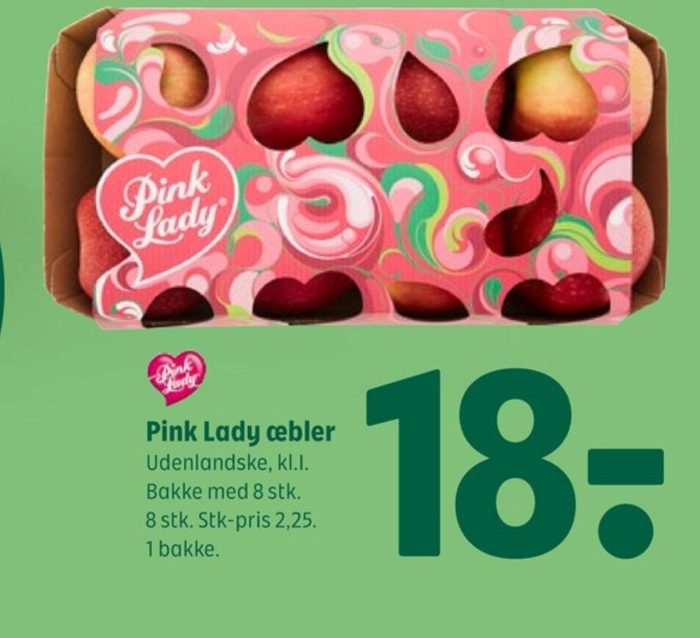 Pink lady, Æbler