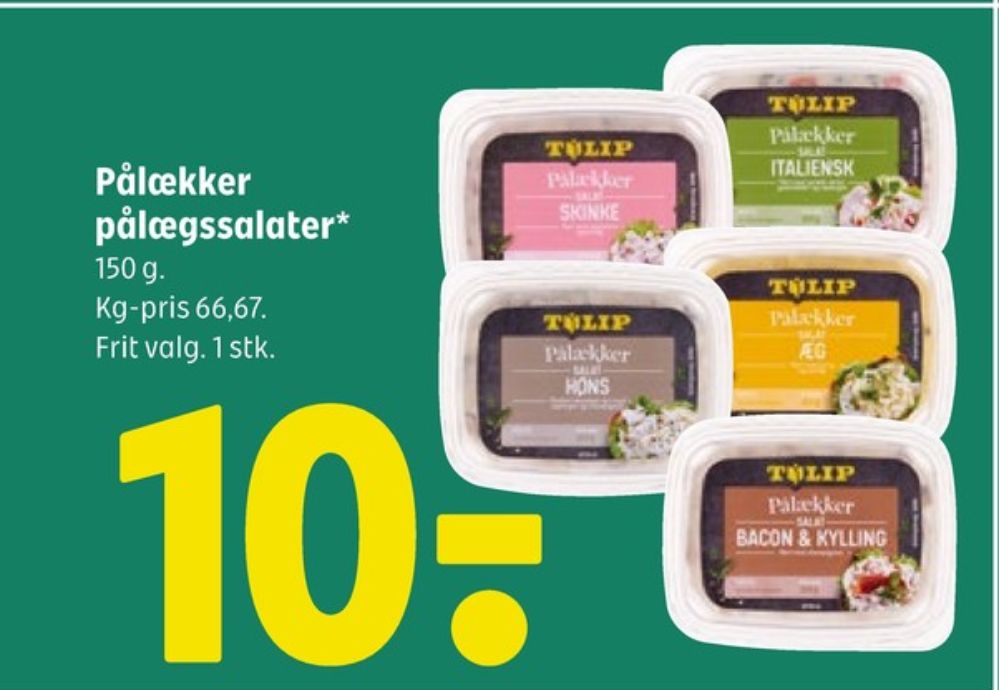 Pålækker, Bacon & Kylling salat