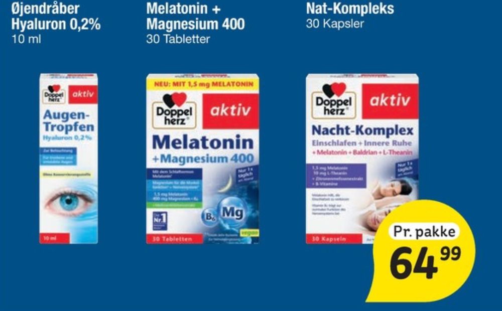 Doppelherz, Kosttilskud