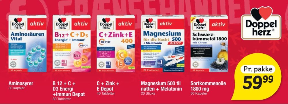 Doppelherz, Kosttilskud