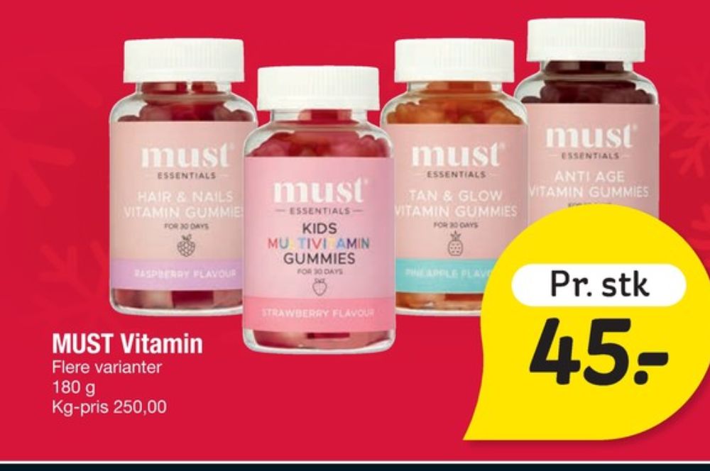Must, Vitaminer
