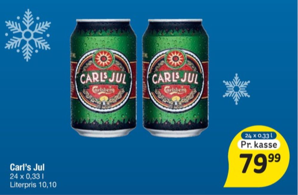 Carlsberg Carls Jul, Øl 24 pk.