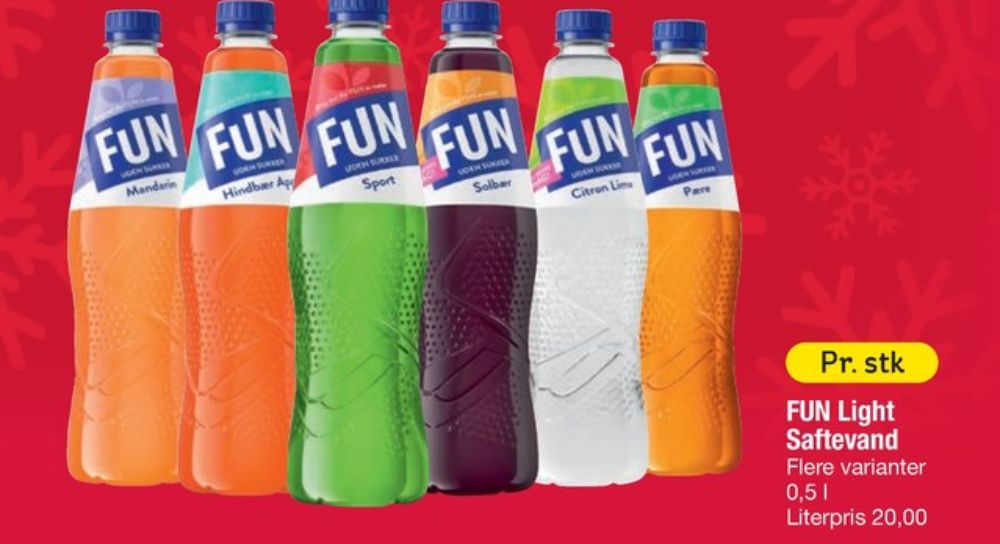 Fun Light, Jordbær & Appelsin Læskedrik