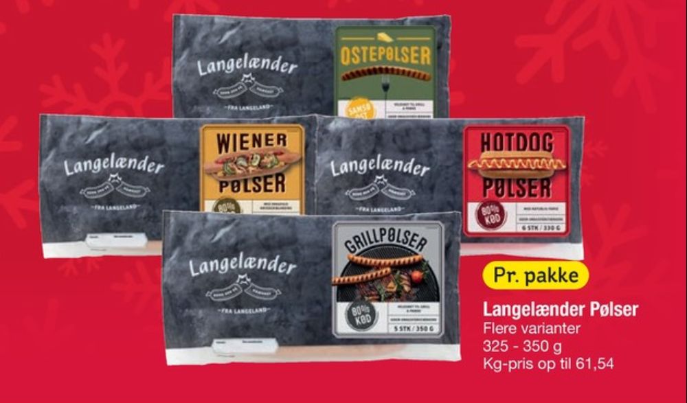 Langelænder, Grillpølser