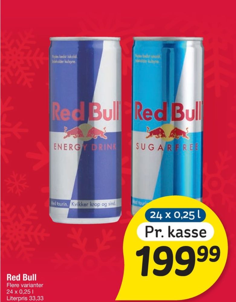 Red Bull Sugarfree, Energidrik 24 pk.