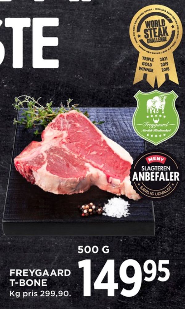 Freygaard, T-bone steak