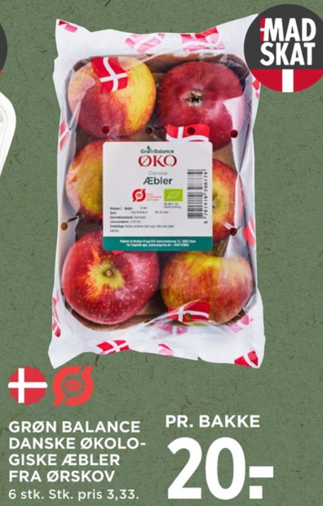 Grøn Balance, Æbler