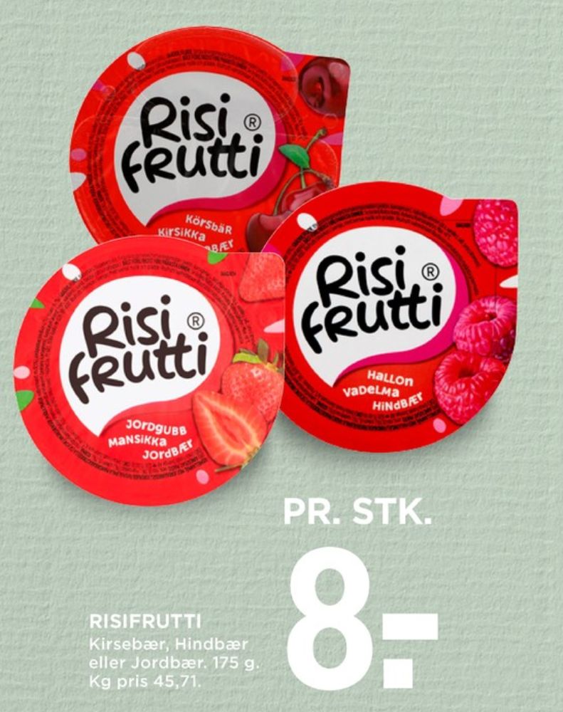 RisiFrutti, Risdessert Jordbær