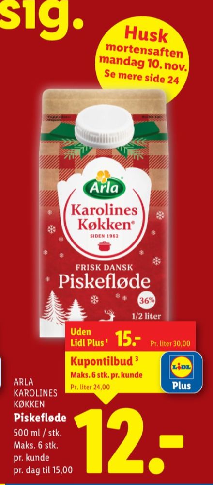 Karolines, Piskefløde 36%
