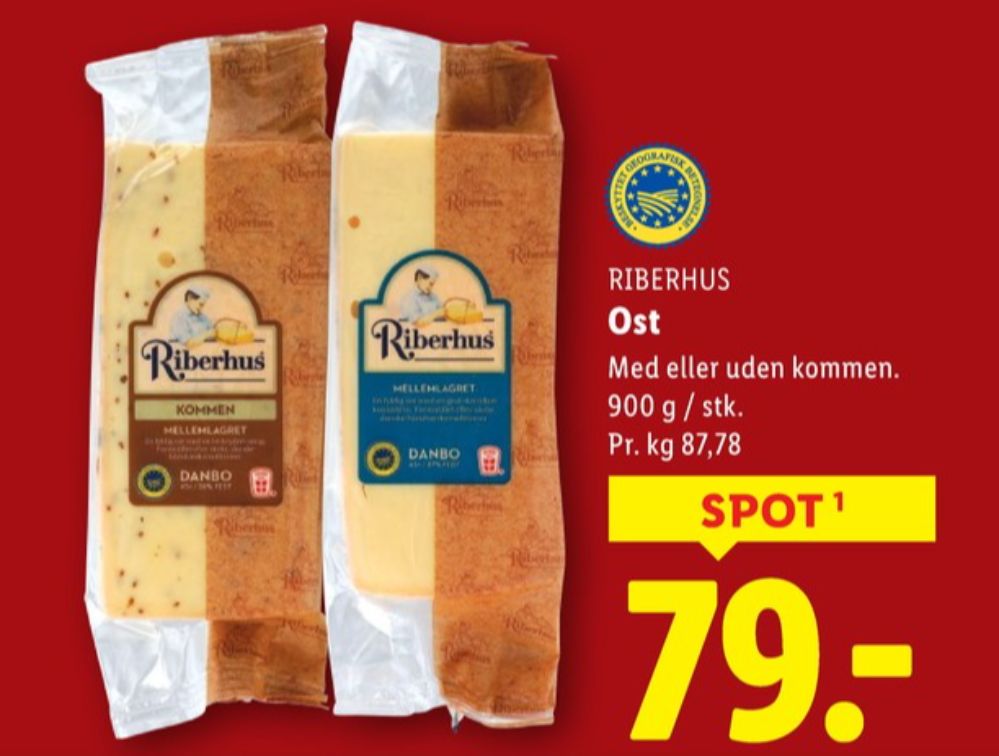 Riberhus, Skæreost Danbo Mellemlagret