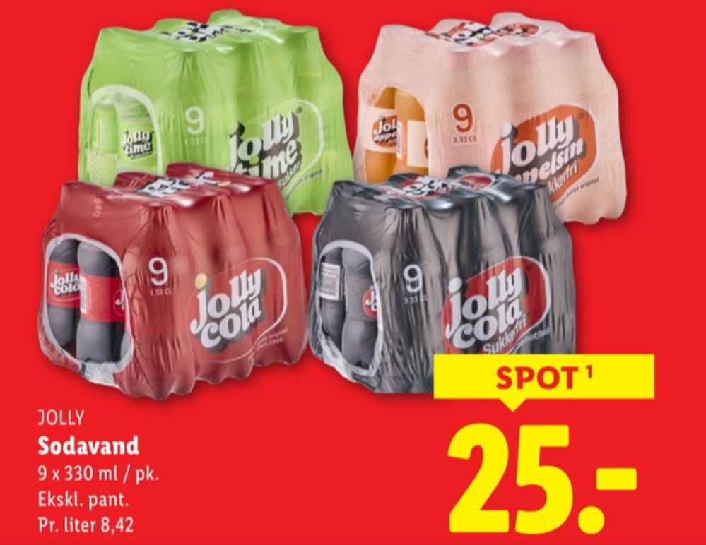 Jolly Cola Sukkerfri, Cola 9 pk.