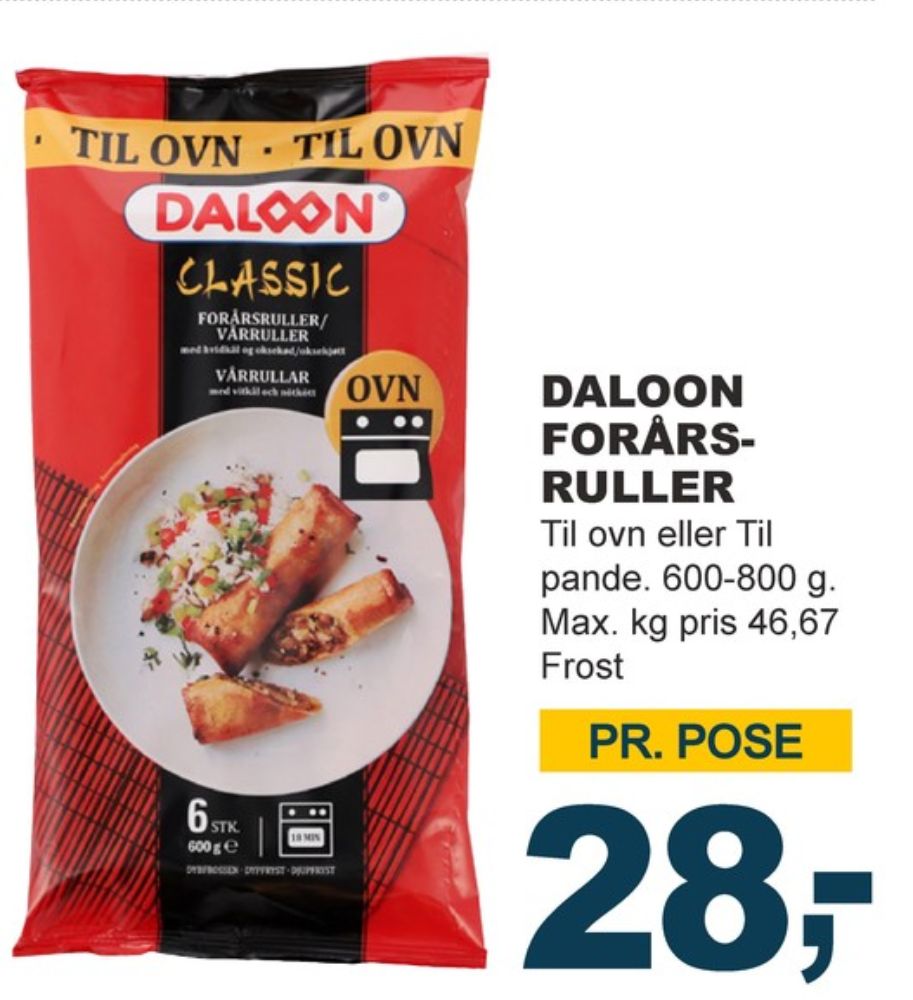 Daloon, Forårsruller
