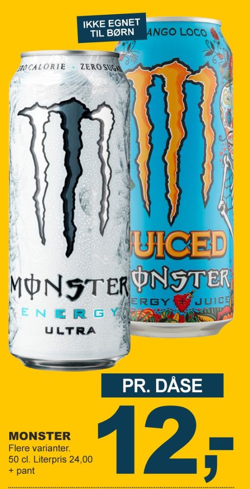 Monster Ultra Energy, Energidrik