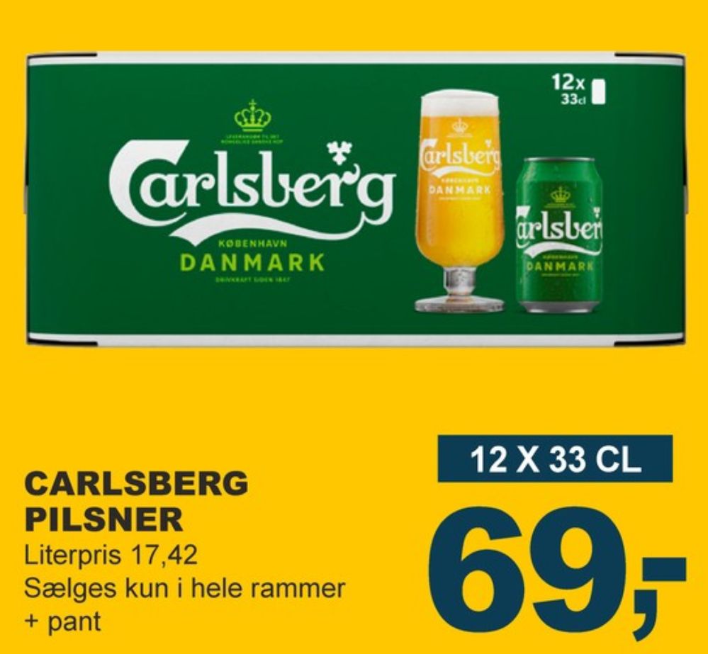 Carlsberg Pilsner, Øl 12 pk.