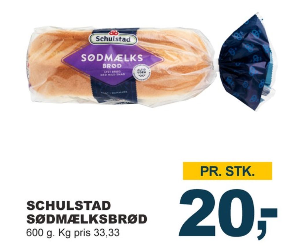Schulstad, Sødmælksbrød