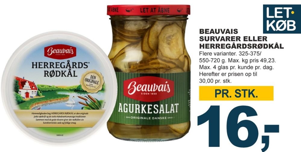 Beauvais, Rødkål-syltet