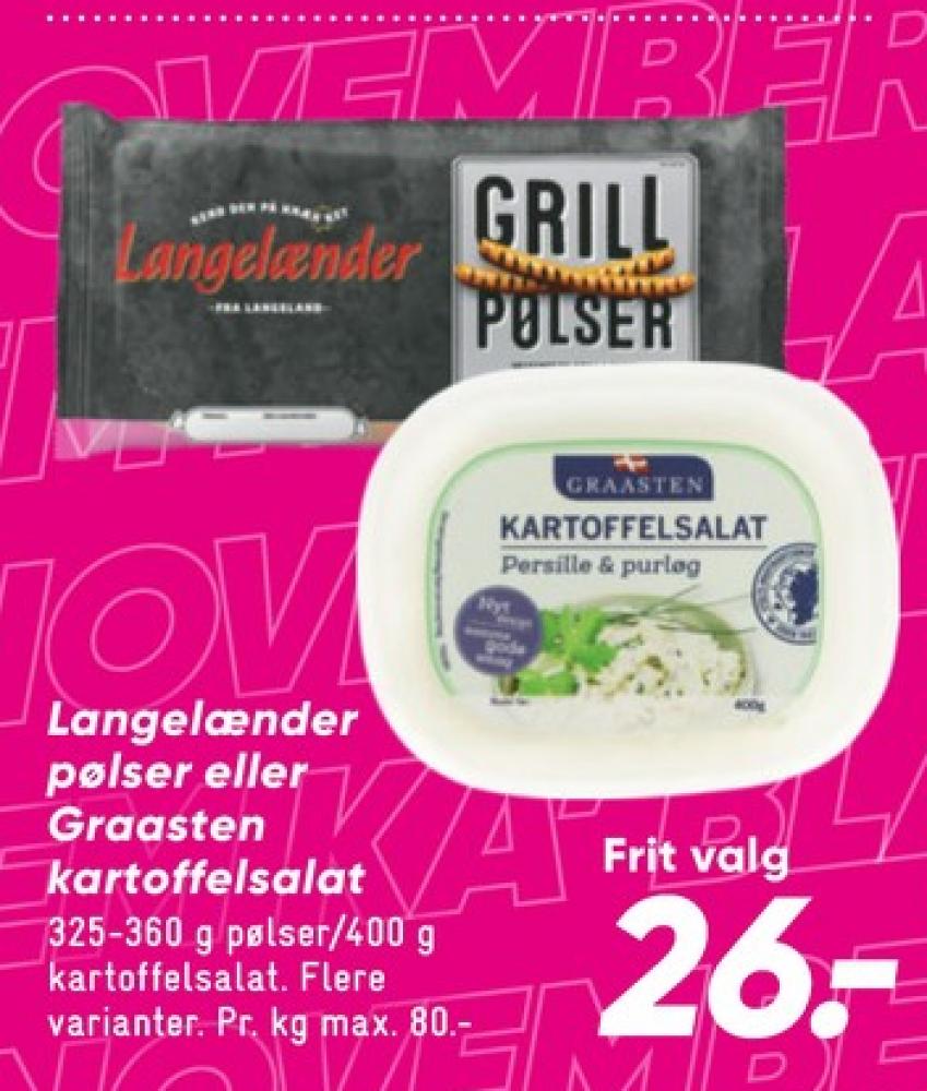 Langelænder, Grillpølser